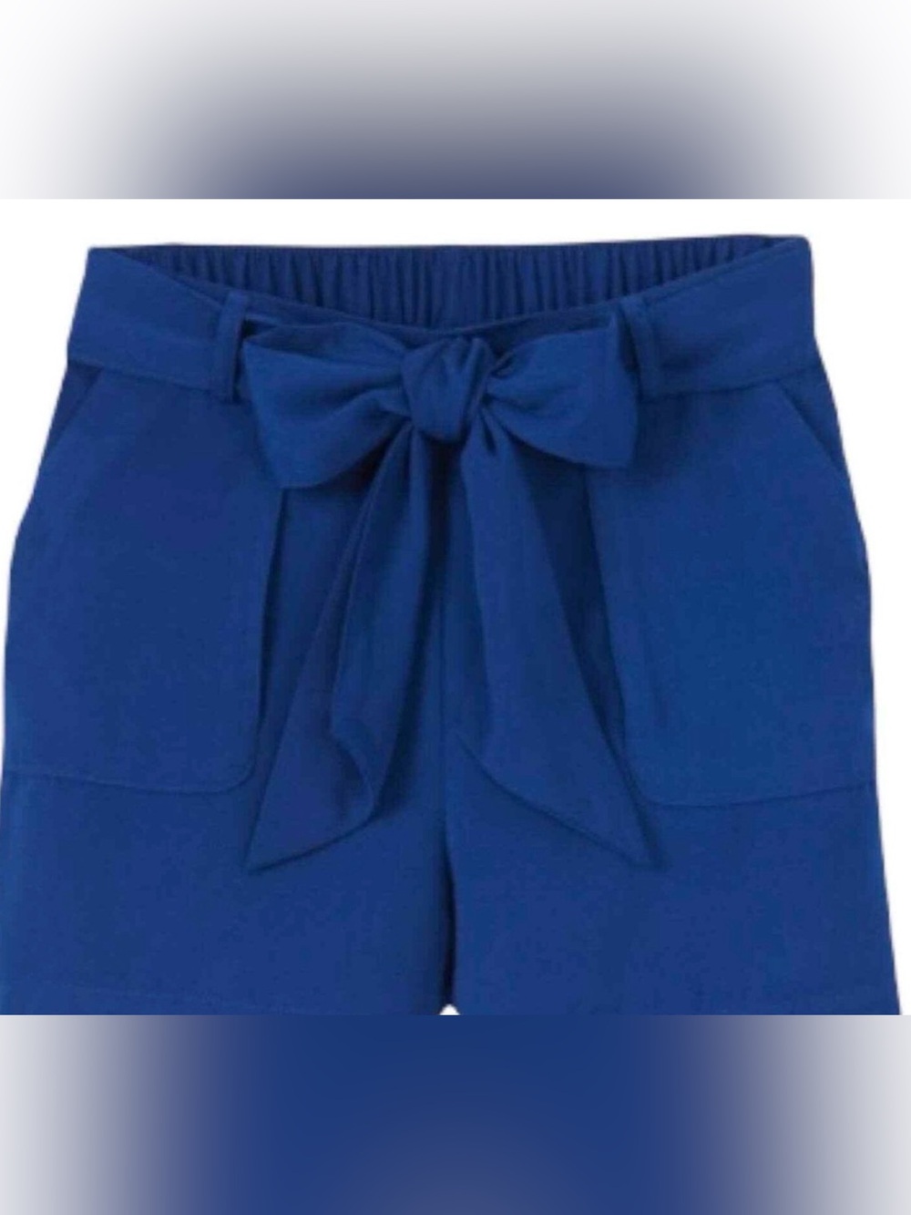 NEW DAY royal blue high-waisted shorts